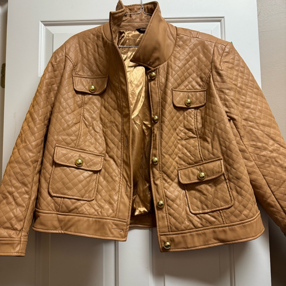 G by Giuliana Quilted Tan Jacket